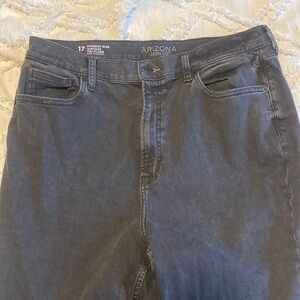 Arizona highest rise vintage 70s flare, jeans color black size 17